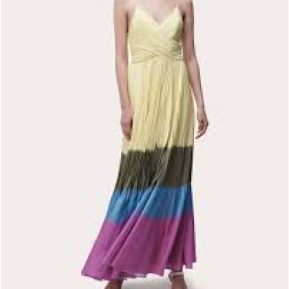 (35) NWT Jonathan Simkhai Milena Daffodil Dip Dye Dress - Picture 11 of 14